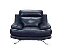 sillon de piel hawai color azul oscuro - conforama