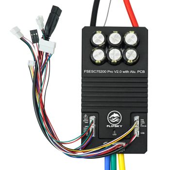 Flipsky 75200 Pro V2.0 con PCB de aluminio basado en VESC. Botón de encendido para patinete eléctrico, scooter eléctrico