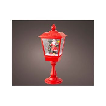 Farol Papa Noel Con Movimiento Y Música Luz Blanca Fría (luz Fija) Lumineo