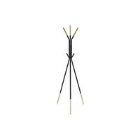 perchero acero hevea  rubberwood 65x65x179 negro