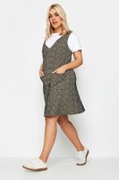 yours pichi gris con vuelo estampado animal mujer curvy y tallas grandes limited collection