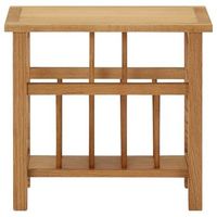 mesa revistero madera maciza de roble 45x27x42 cm