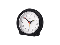 reloj despertador - hama con indicador analogico de la hora y alarma silencioso blanco
