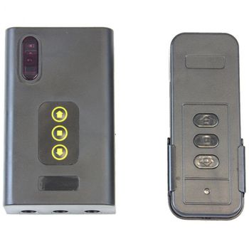 Kimex Set Receptor + Telemando Infrarrojo IR Negro