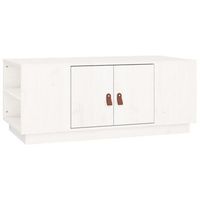 mesa de centro 50x100x41 cm madera - blanco
