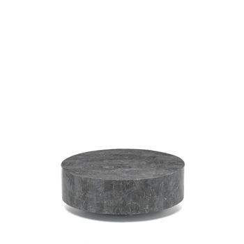 Mesa De Centro Redonda 1 (85 X 85 X 28 H) En Piedra Fósil Gris