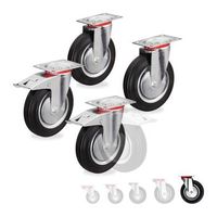 ruedas potentes 4 piezas - redblacksilver - 185x42x265cm