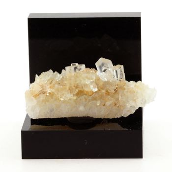Fluorita Blanca + Cuarzo De Francia, Pratclaux, Tailhac, Haute -loire - Piedra Natural Rara, Colección Sylvain Desfarge | 84.1 Ct - Certificado De