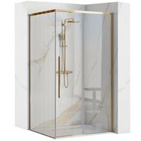 cabina de ducha rea solar gold 90x90  plato de ducha savoy white