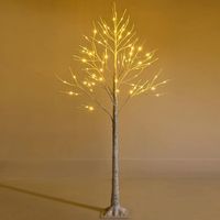 150 cm cadena de luces costway decoracion para navidad 72 luces led calidas y blancas