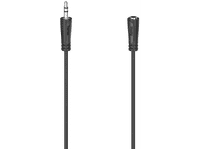cable audio - hama 00205120 3 m de jack 35 mm in a out negro