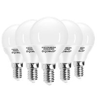 aigostar - bombilla led e14 9w equivalente a 55w luz blanca fria 6500k 720 lumenes cri 80 ahorro de energia no regulable - 5 unidades