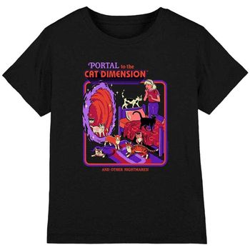 Steven Rhodes Camiseta Portal To The Cat Dimension para niño