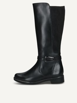 CAPRICE Boots, black, made of Leather and synthetic without heel, Size 36