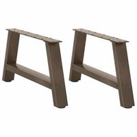 patas para mesa de centro en forma de a 2 unidades 60 x 30-31 cm acero vidaxl