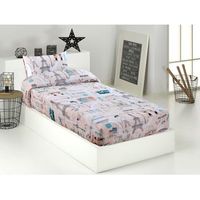 edredon ajustable infantil cama 90 y cama 105 ninas ohlala color rosa palo talla cama 105