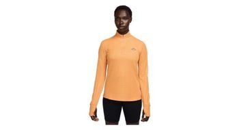 Camiseta de media cremallera nike dri fit trail naranja para mujer