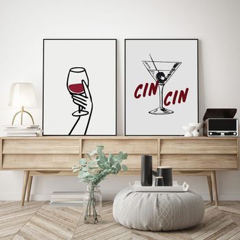 Set de 2 posters 091, 30x40 cm