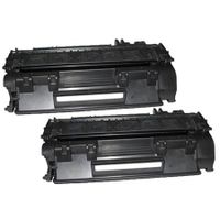 compatible twin pack canon 708 black toner cartridges 2 pack