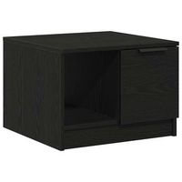 mesa de cafe - mesa de centro - mesa baja roble negro 50 x 50 x 36 cm madera contrachapada