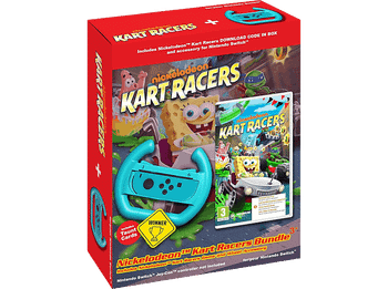 Nintendo Switch Nickelodeon Kart Racers Bundle (con volante) (Código en la caja)