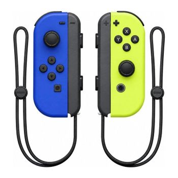 Mando Inalámbrico Blossom Nintendo Switch Azul y Amarillo Correas de Muñeca