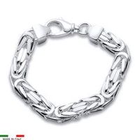 pulsera bizantina de plata 925 10mm