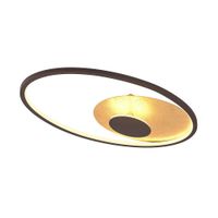 lampara de techo led de metal marron