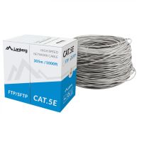 lanberg bobina cable de red rj45 cat5e ftp rigido cu 305m gris