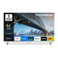 tv thomson led 24hg2s15cw 24 hd 60hz smart tv google tv hdr diseno sin marco blanco