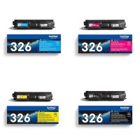 original multipack brother mfc-l8850cdw printer toner cartridges 4 pack -tn326bk