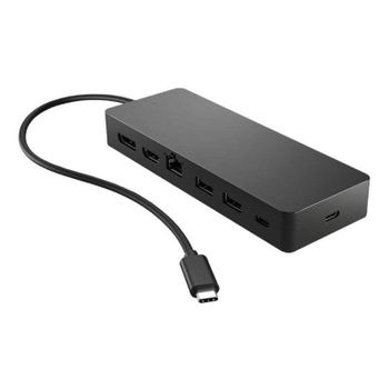 Hub USB-C HP Universal Multi Puerto Negro 7 Puertos HDMI 4K DisplayPort LAN 65W