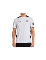 camiseta de padel bullpadel paquito 25i 012 hombre blanco