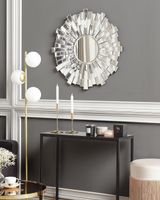 espejo de pared de vidrio plateado 70x70