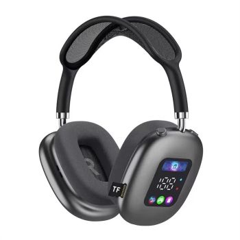 Auriculares Bluetooth AKZ MAX600 Inalámbricos Auriculares HiFi Controlador de Bajo 3D Estéreo Baja Latencia Pantalla Dig