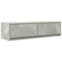 gabinete de tv con cajon gris hormigon 100 x 31 x 255 cm vidaxl