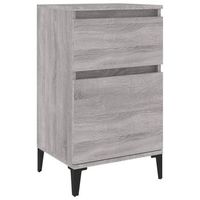 mesita de noche color gris sonoma 40x35x70 cm vidaxl