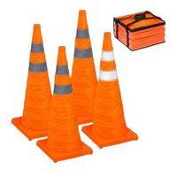 conos plegables de en pack de 4 naranja