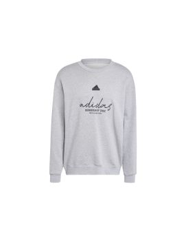 Sudadera adidas Brand Love French Terry Hombre Gris