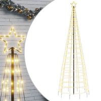 arbol de navidad led con estacas 570 leds blanco calido 300 cm vidaxl