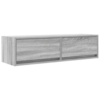 mueble de tv  muebles de salon madera de ingenieria gris sonoma 100x31x255 cm cfw83617