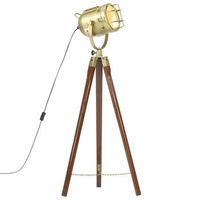 lampara de suelo con tripode madera maciza de mango 97 cm vidaxl