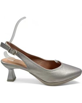de TIMBOS SANDALIA TACON DESTALONADO MUJER PLATA 130419 PLATEADO