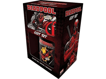 Pack Merchandising - Pyramid International, Deadpool, Taza + Llavero +Posavasos