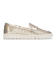 carmela para mujer 16321204-oro mocasines de piel 163212 dorado 36 plano ninguno casual