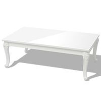 mesa de centro rectangular diseno clasico 115 x 65 x 42 cm mdf blanco brillante dec037013