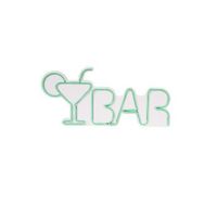 iluminacion led decorativa de plastico bar verde