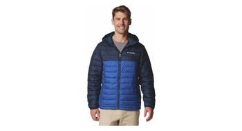 Chaqueta con capucha columbia powder lite ii azul