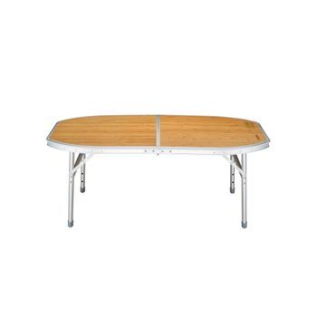 Mesa De Camping Plegable Con Asa De Transporte - Kingcamp - Forma Redondeada