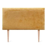 dhome cabecero de lana natural 95x115cm con patas camas 90 - mostaza